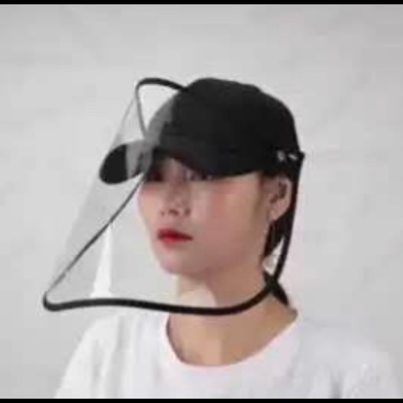 Baseball Hat Cap with Clear Face Shield - Picture 3 of 7